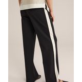 WE Fashion - Dames straight leg broek - Zwart - Regular fit