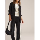 WE Fashion - Dames straight leg broek - Zwart - Regular fit