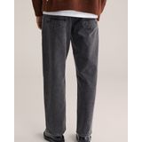 WE Fashion - Loose Fit Jeans - Donkergrijs - Vijf Zakken - Wijde Pijpen
