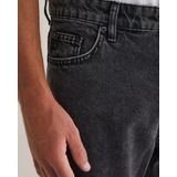 WE Fashion - Loose Fit Jeans - Donkergrijs - Vijf Zakken - Wijde Pijpen