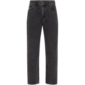 WE Fashion - Loose Fit Jeans - Donkergrijs - Vijf Zakken - Wijde Pijpen