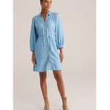 WE Fashion - Blue Ridge - Blousejurk - Lichtblauw - Lyocell - Lange Mouwen