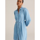 WE Fashion - Blue Ridge - Blousejurk - Lichtblauw - Lyocell - Lange Mouwen