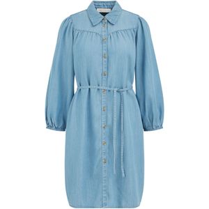 WE Fashion - Blue Ridge - Blousejurk - Lichtblauw - Lyocell - Lange Mouwen