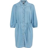 WE Fashion - Curve - Denim Blousejurk - Light Blue Denim