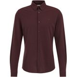 WE Fashion - Heren tall fit Overhemd - Rood - Piquéjersey - Katoen