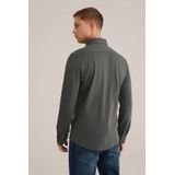 WE Fashion Heren tall fit overhemd van piquéjersey