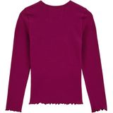 WE Fashion - T-shirt - Lichtpaars - Ribstof - Katoen