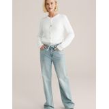 WE Fashion - Gebreid Vest - Wit