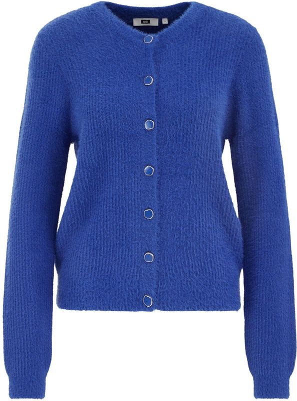 WE Fashion - Gebreid Vest - Blauw