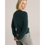 WE Fashion - Gebreid Vest - Donkergroen