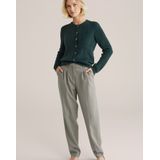 WE Fashion - Gebreid Vest - Donkergroen