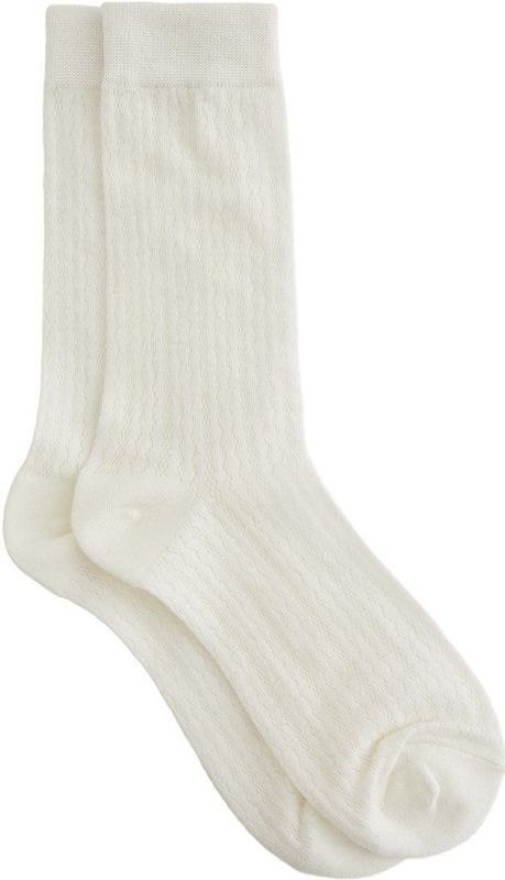 WE Fashion - Sokken - Ecru