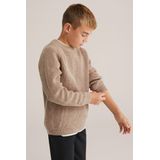 Blue Ridge - Jongens Trui met Structuur - Beige - Regular Fit - Katoen
