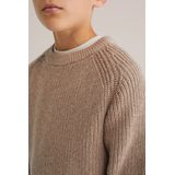 Blue Ridge - Jongens Trui met Structuur - Beige - Regular Fit - Katoen