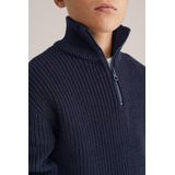 WE Fashion - Blue Ridge - Trui - Blauw - 100% Katoen