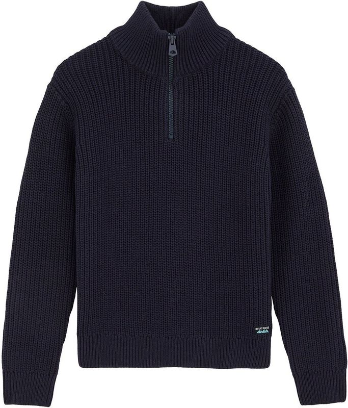 WE Fashion - Blue Ridge - Trui - Blauw - 100% Katoen