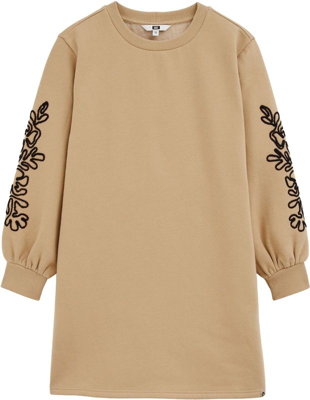 WE Fashion - Jurk - Lange Mouwen - Ronde Hals - Katoen en Polyester