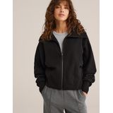 WE Fashion - Dames Vest - Zwart - Regular Fit - Katoen