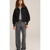 WE Fashion - Dames Vest - Zwart - Regular Fit - Katoen