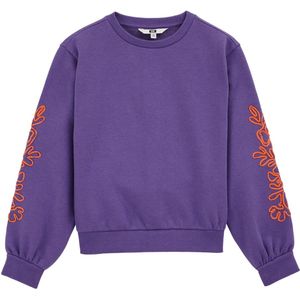 WE Fashion - Sweatshirt - Lila - Lange Mouw
