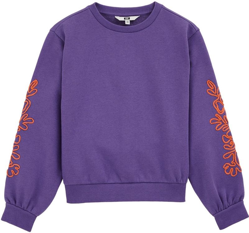 WE Fashion - Sweatshirt - Lila - Lange Mouw