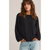 WE Fashion - Blouse - Met Plissémouwen - Regular Fit