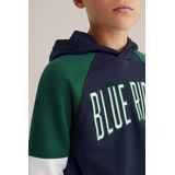 Blue Ridge - Jongens Hoodie - Marineblauw - Colourblock - Regular Fit