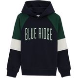 Blue Ridge - Jongens Hoodie - Marineblauw - Colourblock - Regular Fit