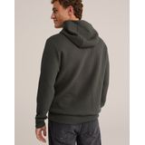 WE Fashion - Hoodie - Donkergroen - Rib Gebreid