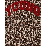 WE Fashion - Shirt - Bruin - Dierenprint - Lange Mouw