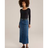 WE Fashion - Shirt - Zwart - 2 Pack - Driekwart Mouw - Slanke Pasvorm