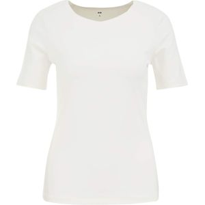 WE Fashion - Shirt - Offwhite - Effen - Kwartmouw