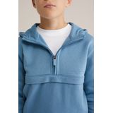 WE Fashion - Jongens Hoodie - Regular Fit - Met Capuchon - Halve Rits
