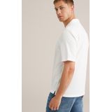 WE Fashion - Casual Overhemd - Wit - Regular Fit - Korte Mouwen