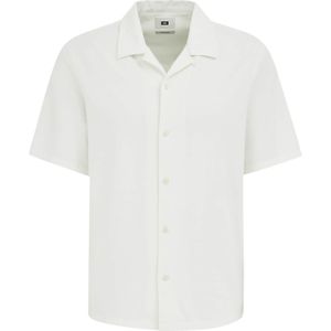 WE Fashion - Casual Overhemd - Wit - Regular Fit - Korte Mouwen