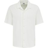 WE Fashion - Casual Overhemd - Wit - Regular Fit - Korte Mouwen