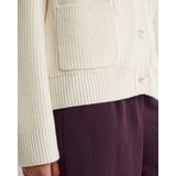 WE Studio - Dames gebreid vest - Gebroken wit - Regular fit