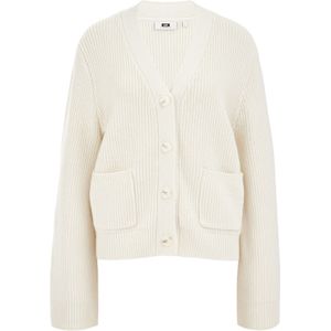 WE Studio - Dames gebreid vest - Gebroken wit - Regular fit