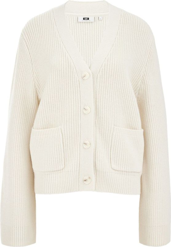 WE Studio - Dames gebreid vest - Gebroken wit - Regular fit