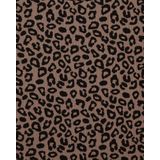 WE Fashion - Bodycon Jurk - Bruin/Zwart