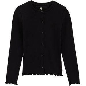 WE Fashion - Vest - Katoen met Elastaan - Met Knoopsluiting - Ronde Hals