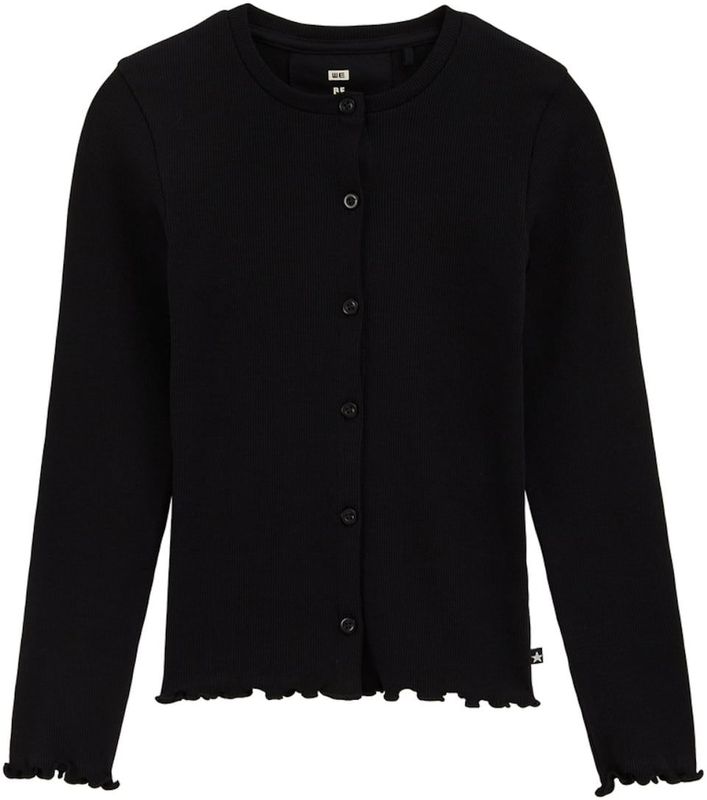 WE Fashion - Vest - Katoen met Elastaan - Met Knoopsluiting - Ronde Hals