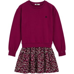 WE Fashion - Jurk - Katoen en Polyester - Korte Mouwen - Ronde Hals