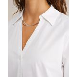 WE Fashion - Blouseshirt - Wit - Katoen - Lange Mouw