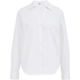 WE Fashion - Blouseshirt - Wit - Katoen - Lange Mouw