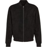 WE Fashion - Suede Bomberjack - Zwart - Jacks