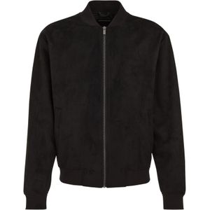 WE Fashion - Suede Bomberjack - Zwart - Jacks
