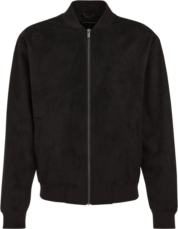 WE Fashion - Suede Bomberjack - Zwart - Jacks