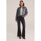 WE Fashion - Top - Grijs - Geribbeld